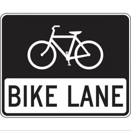Accuform BICYCLE  PEDESTRIAN SIGN BIKE FRR679DP FRR679DP